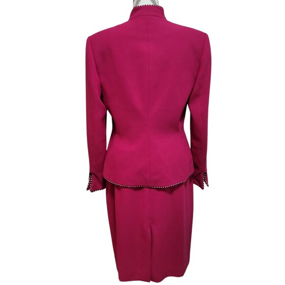 VTG Mary McFadden Skirt Suit Jacket Sz 10 Church Wedding Special Event *READ* - Picture 7 of 16